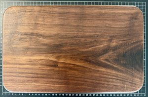 Handcrafted <b>Black</b> Acacia Wood Chopping Board Solid Kitchen Cutting Board Charcuterie Board Cum <b>Serving</b> <b>Tray</b> For Kitchen - Product Image 5