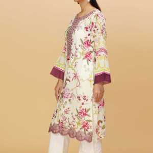 Chemise Cambric imprimée numérique PS4365 1PC pour robes de cocktail - Product Image 2