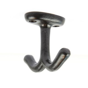 Achetez en gros des crochets muraux en laiton massif à double patère pour vêtements - Product Image 3