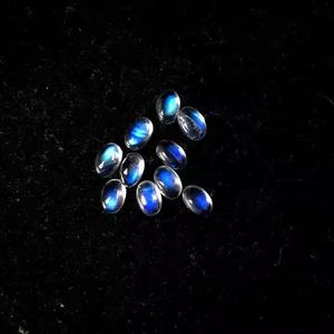 Piedra Lunar Arcoíris Natural de 3x5mm, Cabujón Plano Ovalado, Gema Calibrada Suelta, Calidad AAA, Piedra Lunar a Precio Accesible - Product Image 1