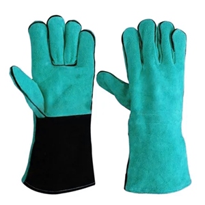 Guantes de Seguridad de Cuero Vacuno, Resistentes al Desgaste, para Protección de Manos en Trabajos Pesados, Bomberos, Barbacoa y Restaurantes - Product Image 2