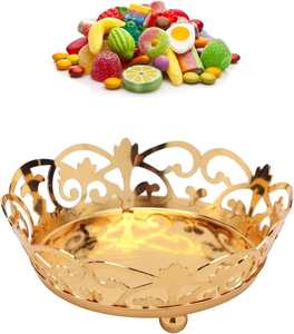 ชามใส่ขนมหวานทรงกลมสไตล์โบราณ ชามใส่ผลไม้ขนาดเล็กแบบยุโรป ชามใส่ถั่วและของว่าง - Product Image 5