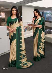 ผ้าเครปพิมพ์ลายดิจิทัลสำหรับชุดส่าหรี - Product Image 3