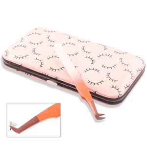 3 Pieces <b>Magnetic</b> Case for Eyelash Extension Tweezers Stainless Steel Individual <b>Lash</b> Tweezers With Storage Case Private Label - Product Image 1