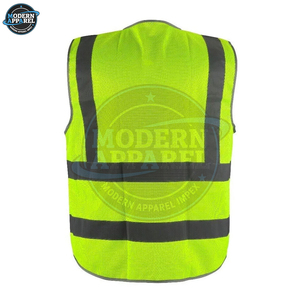 Chaleco de seguridad reflectante de alta calidad para trabajadores, chaleco de seguridad transpirable de alta visibilidad con color personalizado, chaleco de trabajo de seguridad. - Product Image 2