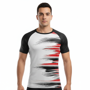 Custom Men's Moisture Wicking Rash Guard OEM ODM Private Label <b>Athletic</b> Shirt Manufacturer - Product Image 1