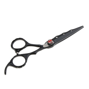 6.0 Inch Black-blue New Fashion Design Beauty Barber Scissors Flat Scissors Tooth Hair Scissors - Product Image 1