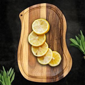 Planche à découper pour restaurant, hôtel, cuisine, préparation alimentaire et planche robuste pour la viande, planche de boucher en bois robuste - Product Image 6