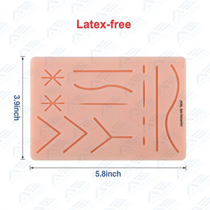 Tapis d'entraînement à la suture avec plaies pré-découpées, kit de sutures, instruments médicaux, formation pour étudiants en médecine et en médecine vétérinaire, durable - Product Image 3