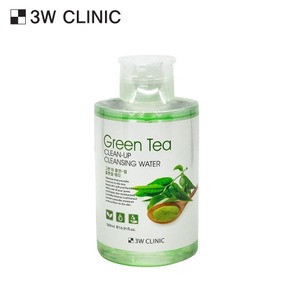 3W clinica di tè verde 500ml di acqua detergente per pulire il prodotto per il lavaggio del viso - Product Image 1