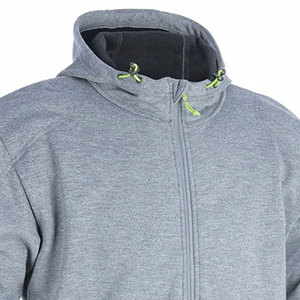 Sweat-shirt à capuche oversize pour homme, gris uni, en molleton, décontracté, coupe classique, avec poche, pour l'automne - Product Image 2