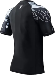 Maillots de compression BJJ personnalisés haut de gamme, impression sublimée durable, protection UPF50, vêtements de sport, shorts de natation MMA à manches courtes personnalisés - Product Image 3