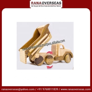 ของเล่นรถบรรทุกไม้ทำมือคุณภาพพรีเมียมเป็นพิเศษ เป็นมิตรกับสิ่งแวดล้อม พร้อมกล่องของขวัญ สำหรับเด็กชายและเด็กหญิงอายุ 1-3 ปี ใช้เล่นในบ้าน - Product Image 3