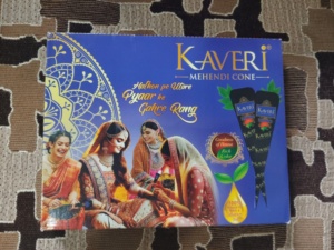 Conos de henna natural Kaveri Mehndi para tatuajes, color oscuro intenso, fácil de aplicar, para uso doméstico, 100% libre de químicos. - Product Image 4