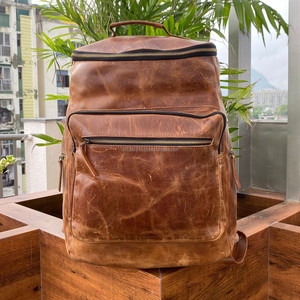 2024 High Quality Full Grain Genuine Leather Women <b>Backpack</b> Fashion Anti-theft Ladies Large Capacity <b>Backpacks</b> for Men & Women - Product Image 5