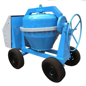 Mini mezcladora de concreto nueva, equipo de construcción con descarga manual, motor potente para trabajos diarios en el obra. - Product Image 1