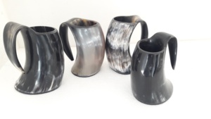 Taza de cuerno vikingo Real, nuevo diseño, jarra pulida, taza de cuerno para beber, artesanías de calidad de la India, tazas de cerámica - Product Image 6