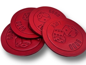 Sous-verres en cuir double face – Sous-verres de haute qualité pour boissons, cadeau d'affaires, sous-verres en cuir pleine fleur, tapis de table basse, sous-verres pour tasses - Product Image 6