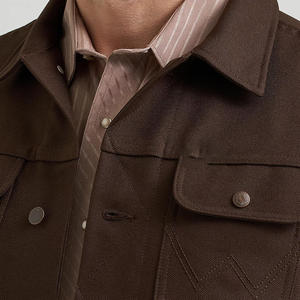 Men s Stylish Wool Varsity Jacket with Custom Logo High Quality Winter Wool <b>Button</b> Up Streetwear Coat - Product Image 5