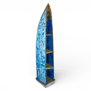 Estante o Librería de Madera de Barco Reciclada en Color Natural para Decoración de Hogar, Villa o Resort, Venta al Por Mayor - Product Image 6