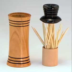 ที่ใส่ไม้จิ้มฟันไม้สำหรับใช้ในครัวเรือน ห้องครัว ห้องรับประทานอาหาร โต๊ะอาหารร้านอาหาร และที่เก็บของตกแต่ง - Product Image 1