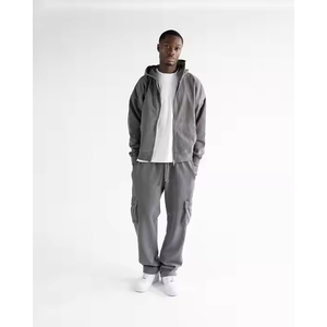 Sudaderas con Capucha Personalizadas para Hombre, de Invierno, con Cierre, de Alta Calidad, Forradas de Felpa, Transpirables, Lisas, Teñidas, para Deportes al Aire Libre, Ropa Casual de Calle - Product Image 4