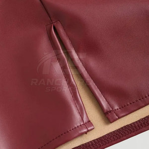 Jupe mini taille haute en cuir véritable pour femme, coupe ajustée, style décontracté, streetwear élégant pour l'hiver, vente en gros OEM - Product Image 6