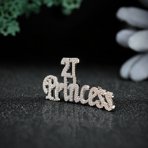 Princess 21 Letter Pendant Moissanite Hiphop Party Gold Plated 925 Sterling Silver Necklace Unisex Luxury Gift - Product Image 6
