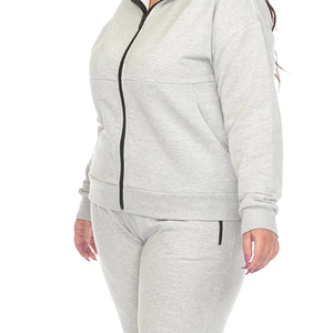 ชุดวอร์มมีฮู้ด Aero Warm รุ่น Unisex ผ้าฟลีซหนานุ่ม กันลม ซิปยาวเต็มตัว ชุดออกกำลังกายลำลอง สวมใส่สบาย ผ้าฝ้ายแท้ 100% - Product Image 5