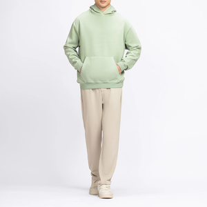 Sudadera con Capucha para Hombre, Diseño Personalizado con Logotipo Frontal, Tejido de Forro Polar Transpirable, Mezcla de Poliéster/Algodón, Corte Regular, Color Sólido - Product Image 2