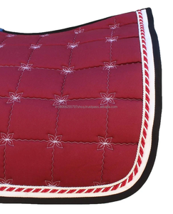 Vente en gros de tapis de selle en coton matelassé anglais tout usage tapis d'équitation profilé équipement équestre pour l'entraînement - Product Image 3