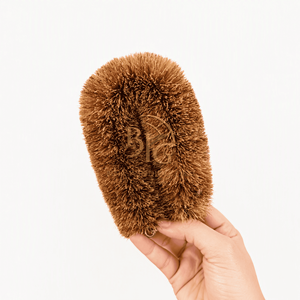 Brosse de nettoyage manuelle en fibres de coco naturelles, robuste, jetable, écologique, durable, anti-rayures, pour la cuisine - Product Image 1