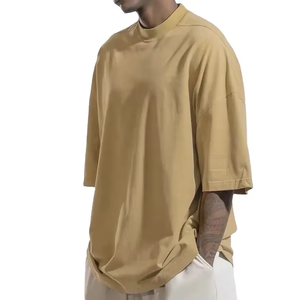 T-shirt streetwear surdimensionné personnalisé pour homme, épais, en Spandex/Coton, épaules tombantes, grande taille, respirant, séchage rapide - Product Image 5