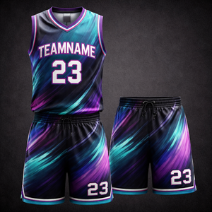 Ensemble d'uniformes de basketball personnalisés, fabricant OEM |   Uniforme de basket-ball par sublimation |   Kit de basketball |   Ensembles en gros avec logo personnalisé - Product Image 1