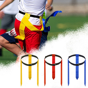 Ensemble de ceintures de flag football réglables, drapeaux et ceintures de football, cadeaux pour jeunes et adultes, entraînement sportif, toutes les couleurs disponibles - Product Image 5