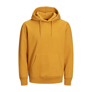 Sweat-shirt à capuche gris pour homme, coupe classique, 100% coton molletonné, pull décontracté avec poche avant, vêtement d'hiver, séchage rapide, coupe-vent - Product Image 4