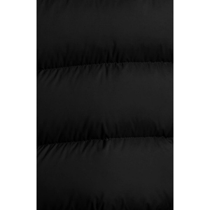 Black puffer jacket <b>men</b> Stand collar windproof winter coat Slim fit down filled jacket Casual zipper closure puffer - Product Image 6