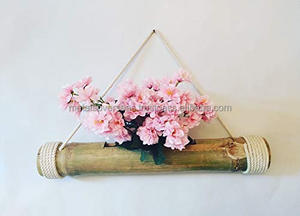 Pots tubulaires en bambou naturel et écologique pots de fleurs en gros pot d'arbre suspendu en bambou fabriqué au Vietnam - Product Image 6