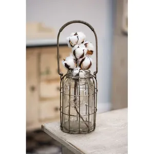 Vase à fleurs en fer haut de gamme, fait main, écologique, design côtier, pour table, ZAHID EXPORTS - Product Image 2