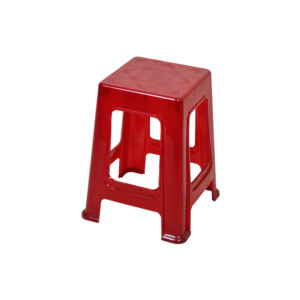 Haogle Vente en gros Tabouret haut carré empilable de bonne qualité en plastique antidérapant Meubles de maison Tabouret en plastique - Product Image 1