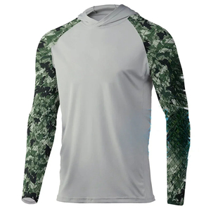 Performance Fishing Shirt Men Long Sleeve Polyester Fishing <b>Hoodie</b> Custom Sublimation UPF 50 Quick Dry <b>UV</b> <b>Protection</b> Wear - Product Image 4