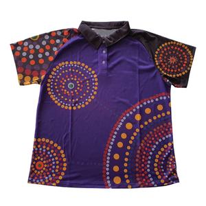 เสื้อโปโลกอล์ฟผ้าโพลีเอสเตอร์100% พิมพ์ซับลิเมชันสำหรับผู้ชายขนาดพิเศษระบายอากาศได้ดีแห้งเร็ว - Product Image 5