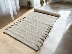 Tapete de Ejercicio Rectangular Contemporáneo de Chenilla con Patrón Impreso, Base de Goma Antideslizante, Grosor Medio, para Uso Doméstico - Product Image 3