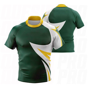 เสื้อรักบี้ผู้ชาย ระบายอากาศ แห้งเร็ว ชุดทีมแบบกำหนดเอง เสื้ออเมริกันฟุตบอล น้ำหนักเบา ชุดกีฬาฝึกซ้อม - Product Image 1