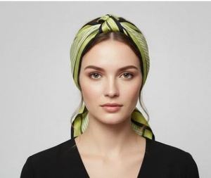 Foulard en soie imprimé marbre fait main pour cheveux et cou, 50x50cm, meilleur prix du marché, exportateur indien - Product Image 4