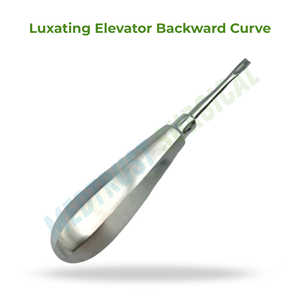Elevador de luxación manual de 5 mm con curva inversa, de acero inoxidable, reutilizable, instrumento quirúrgico dental para separación y extracción de dientes - Product Image 2