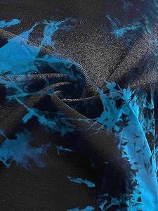 Ropa Deportiva de Buena Calidad, Top Corto Estampado para Mujer, Camiseta Tie Dye Lisa Teñida, 100% Algodón Transpirable, Camiseta de Manga Corta - Product Image 4