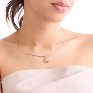 Pendentif de luxe inspiré des papillons, serti de diamants de laboratoire, pour femmes, en or 10K, 14K, 18K, argent 925, 935 - Product Image 2