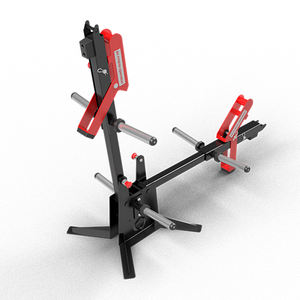 QLI QFDS107 Máquina de fitness metálica de uso comercial extra grande, independiente, para sentadillas en J y dominadas de doble cara con carga de placas - Product Image 6