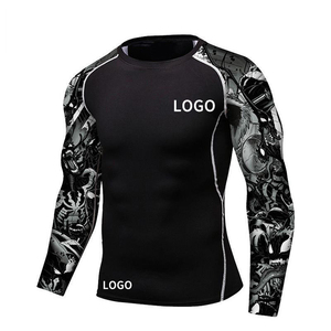 Nouveaux Rashguards ajustés légers pour hommes adultes pour le MMA, fabriqués en Spandex/Polyester, Rashguard à manches longues, vente en gros - Product Image 2
